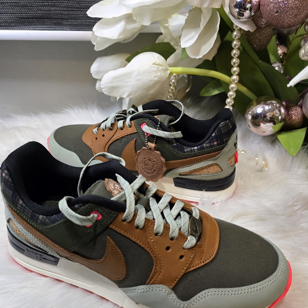 Nike Air Pegasus '89 Golf mens Shoes Cargo Khaki/Jade Horizon/Hot Punch size8 - Picture 3 of 5